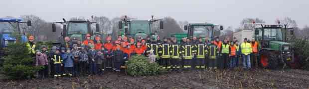 Tannenbaumsammeln der Jugendfeuerwehr und der Schützenjugend