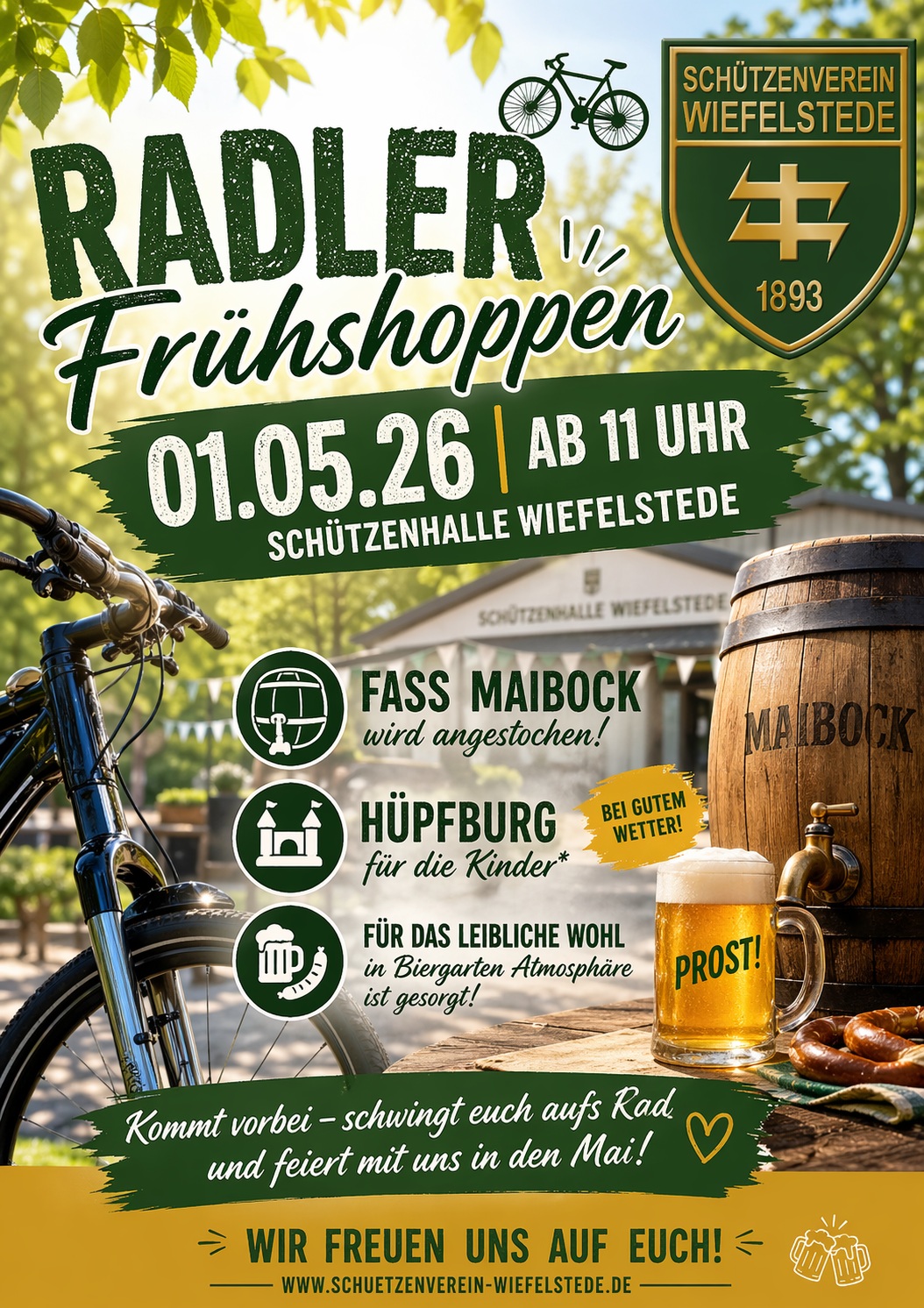 Radler-Frühschoppen @ Schützenhalle Wiefelstede | Wiefelstede | Niedersachsen | Deutschland