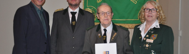 Gerd Gerken ist seit 75 Jahren Mitglied im Schützenverein Wiefelstede