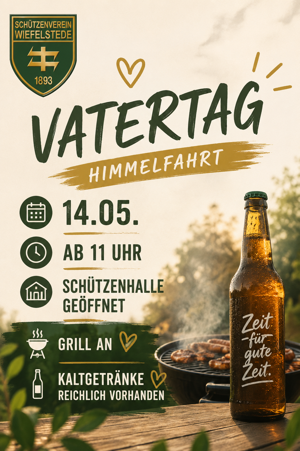 Himmelfahrt "Vatertag" @ Schützenhalle Wiefelstede